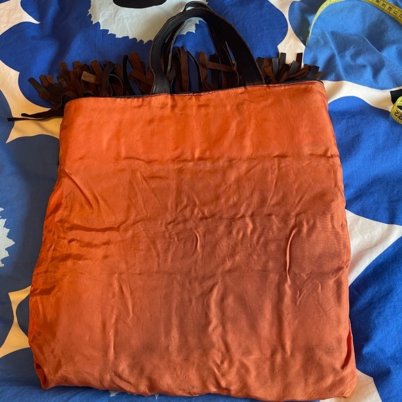 Tasseled leather patchwork purse for your eclectic outings - Picture 6 of 7
